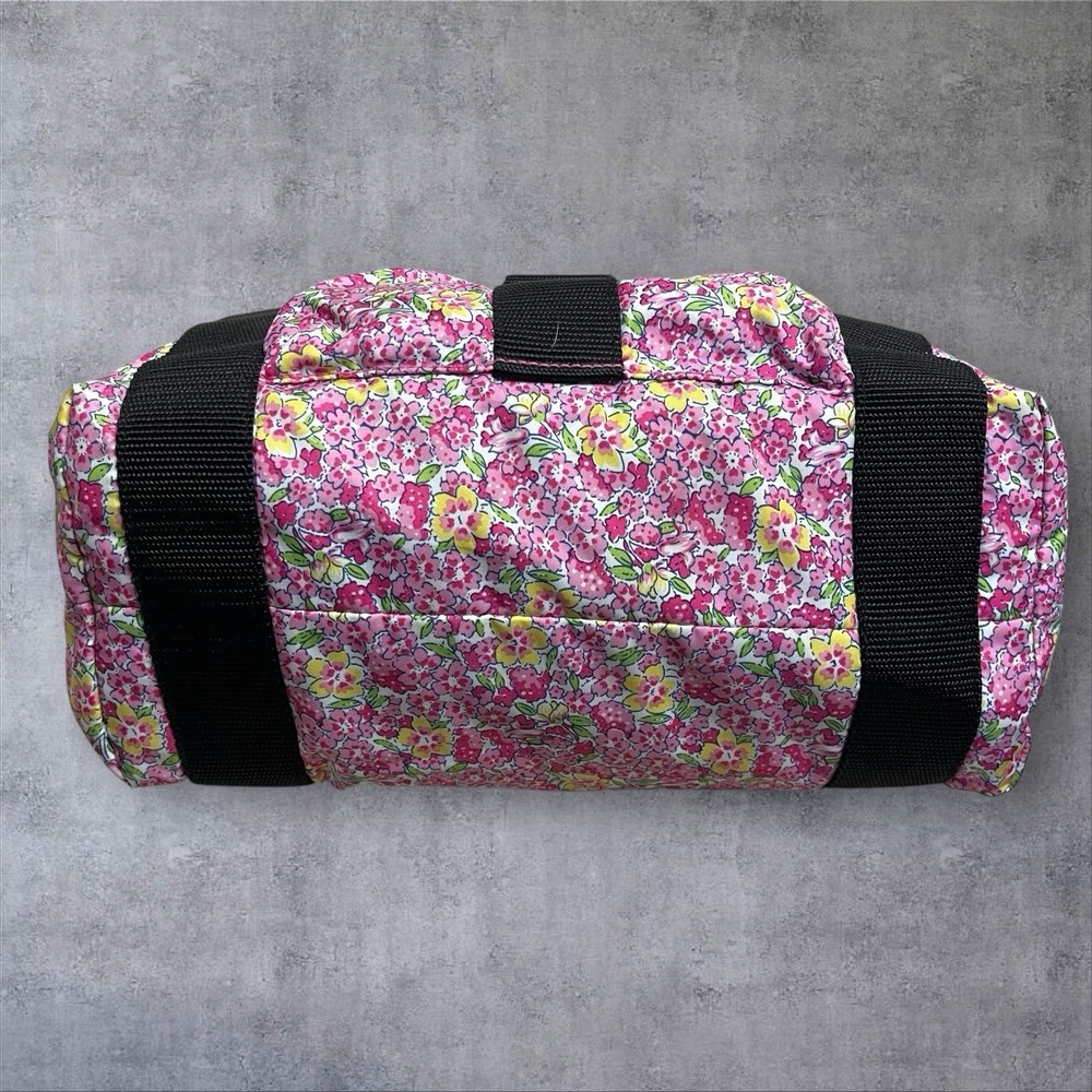 Lauren Ralph Lauren Pink Floral Shoulder Handbag‎ Diaper Bag Tote Beach Cruise - Picture 6 of 12